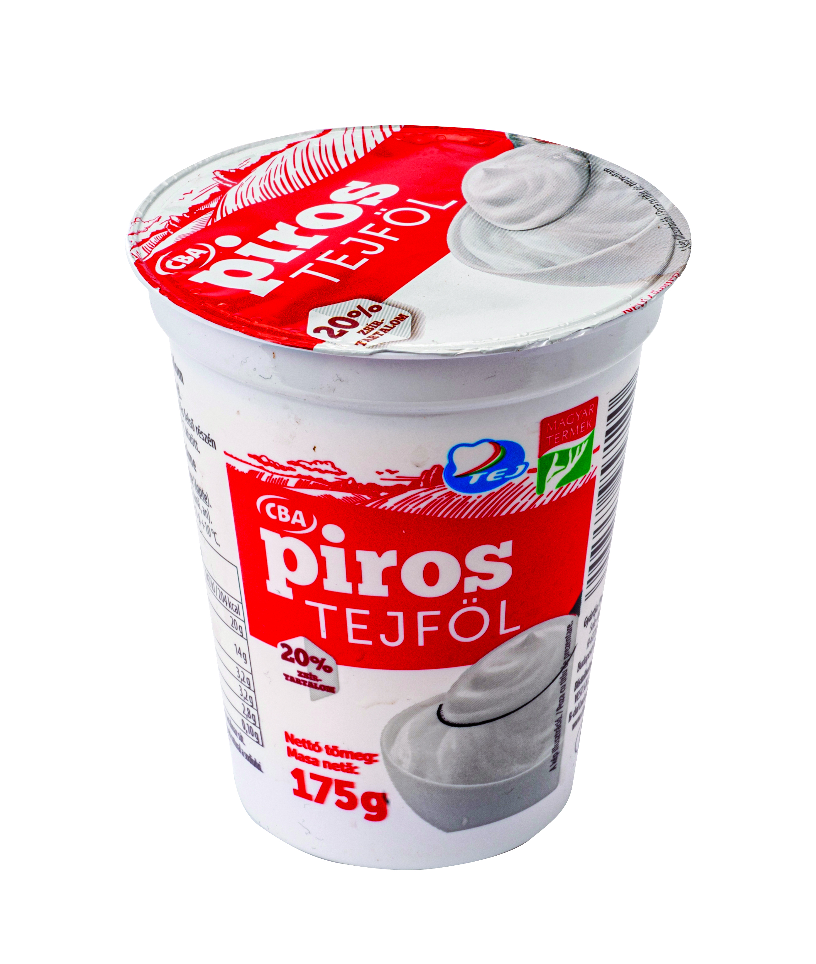 CBA PIROS tejföl 20% 175g